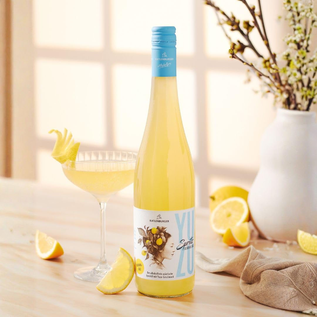 KATLENBURGER – Yuzu Spritz alkoholfrei | Moderner Aperitif mit asiatischer Yuzu und charaktervoller Zitrusnote. Ideal für bewussten Genuss bei jedem Anlass. Inhalt: 6x 750 ml