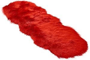 Ultra Soft Faux Fur Rug - Touch a Cloud of Redness