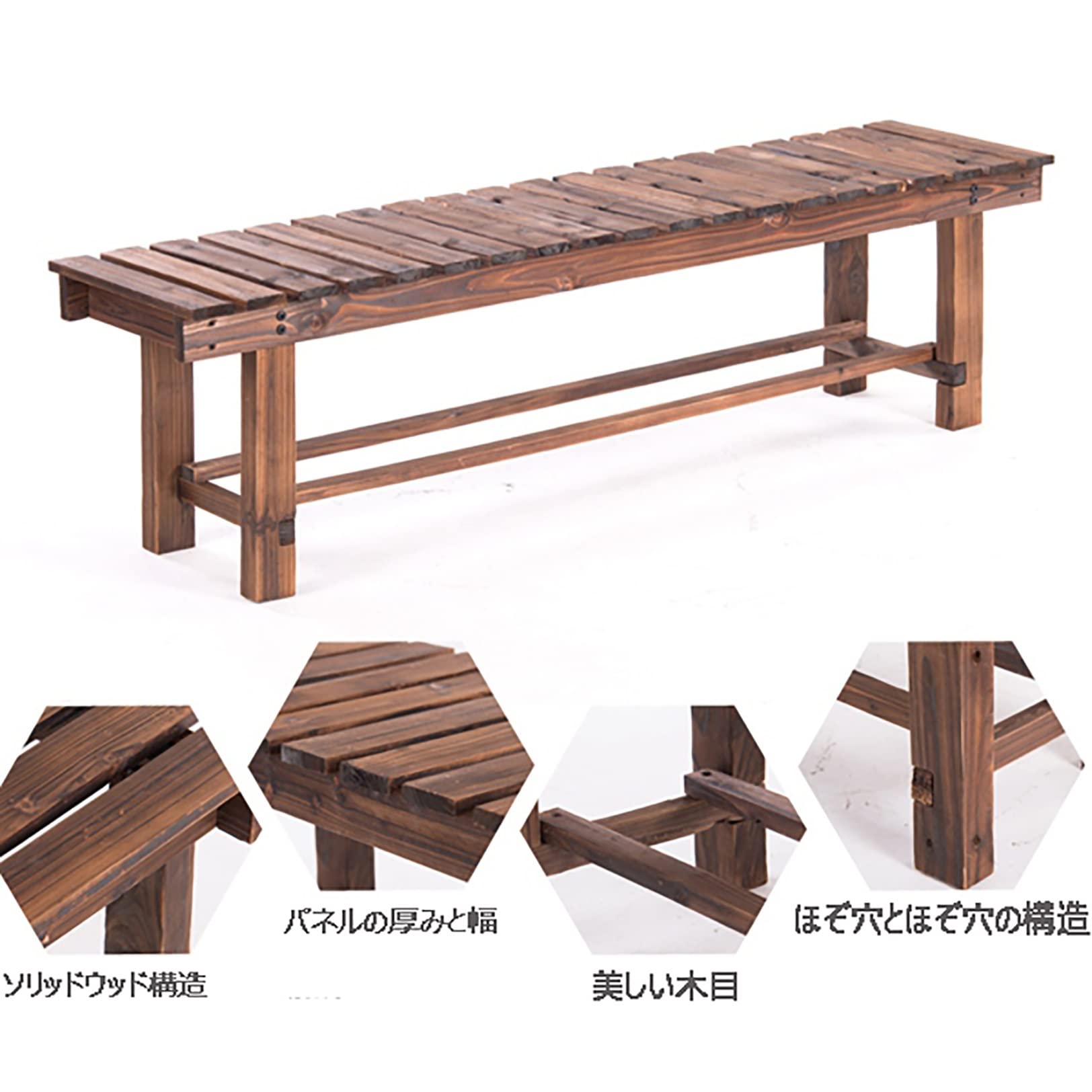Amazon.co.jp: ガーデンベンチ 90-180cm ガーデンチェアベンチパーク