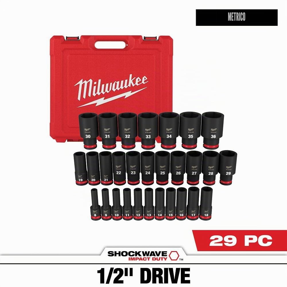 Set di chiavi a bussola a 6 punti SHOCKWAVE Impact Duty™ da 1/2", 29 pezzi, 49-66-7015