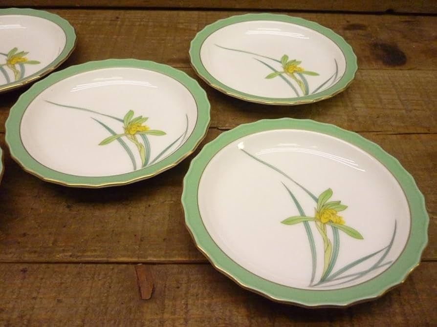 【稀少・レア】宮内庁御用達 香蘭社 有田焼 銘々皿 取り皿 ケーキ皿 Amazon.co.jp: 香蘭社 銘々皿5枚揃 黄蘭柄 有田焼 宮内庁御用達