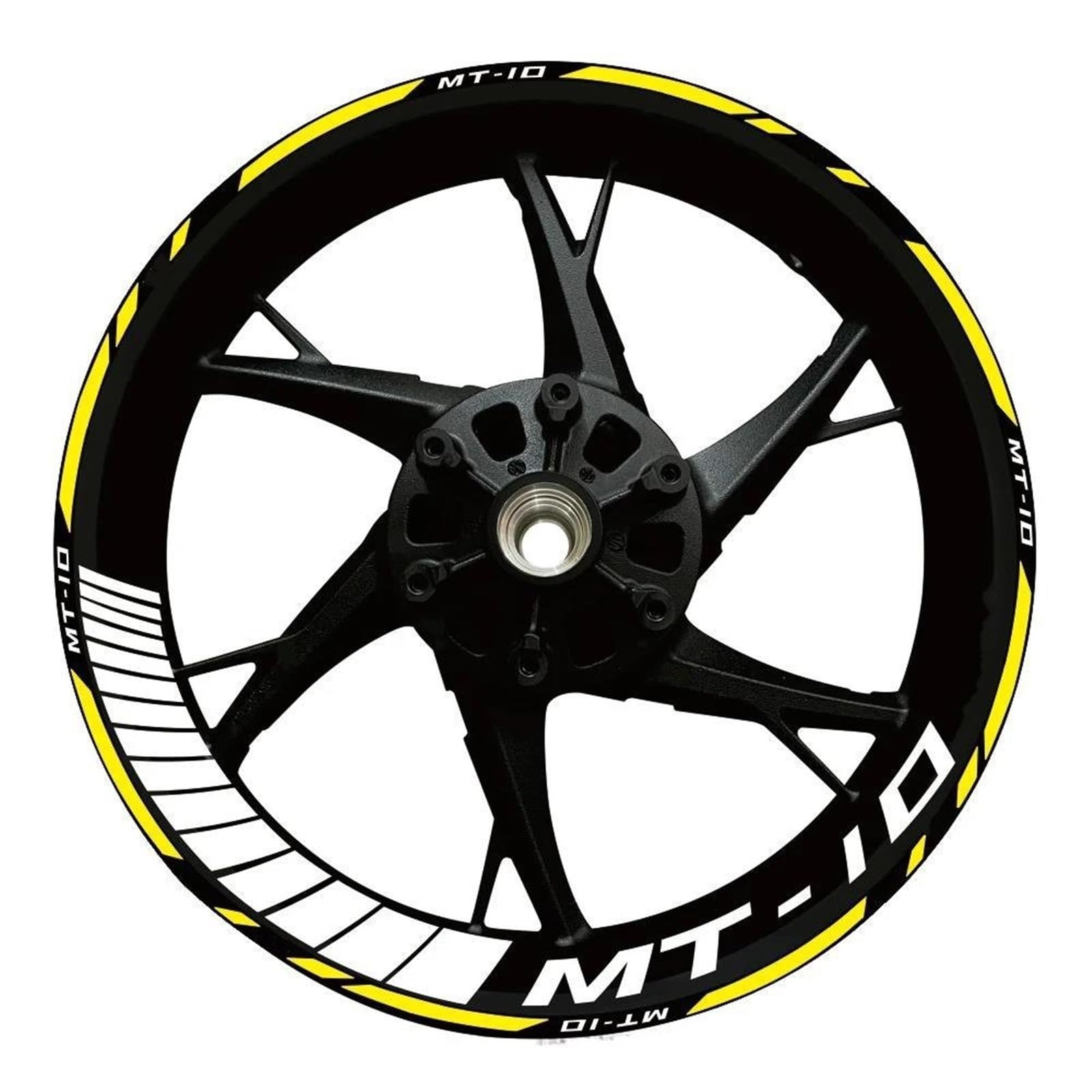 Stickers Motorcycle Accessories Wheel Stickers Reflective Decals Rims for Yamaha MT10 MT-10(Style 23)