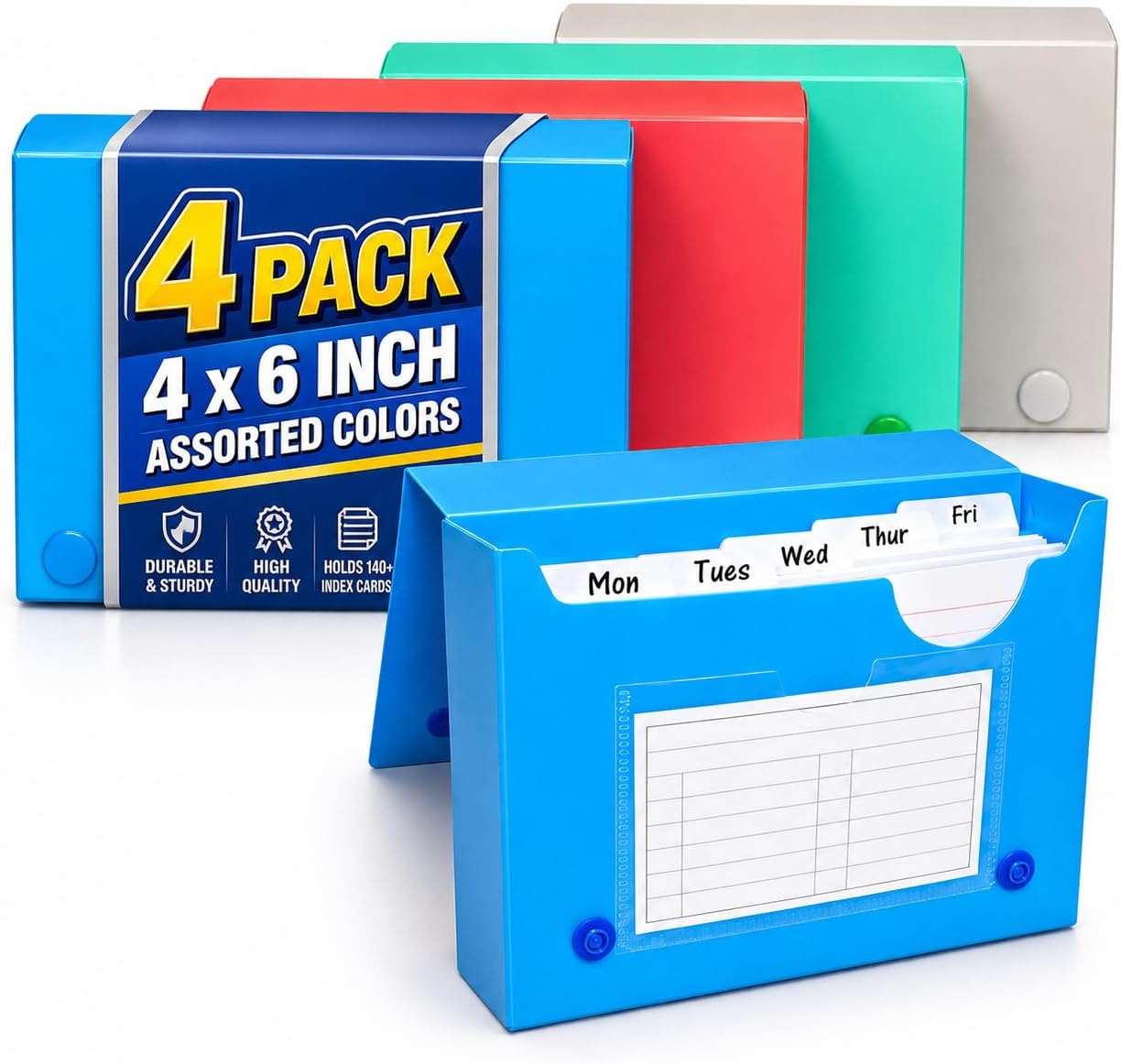 Note Card Case Amazon.com : 1InTheOffice Index Card Case 3x5, Index Card Holder, Note ...