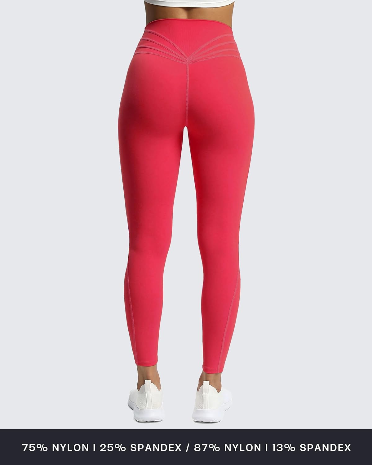 Aoxjox High Waisted Workout Leggings for Women Trinity Yoga Pants 26.5" - Image 3