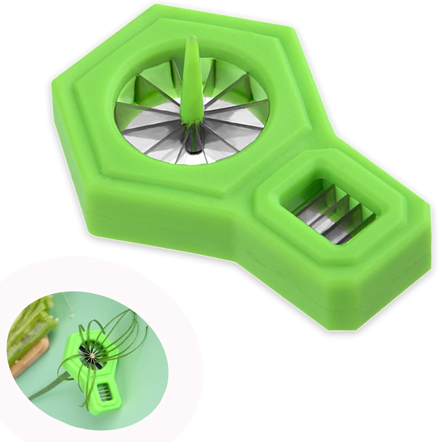 Draduo Scallion Slicer Scallion Silk Knife Plum Blossom