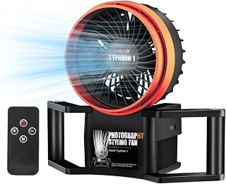 Portable Photography Fan Blower,Powerful Wind Stage Effect with 10 Level Adjustable Wind,for Fashion Portrait Photo Shooting,Weddings,Photography Teams,Outdoor Events,Creators,Including Batteries
