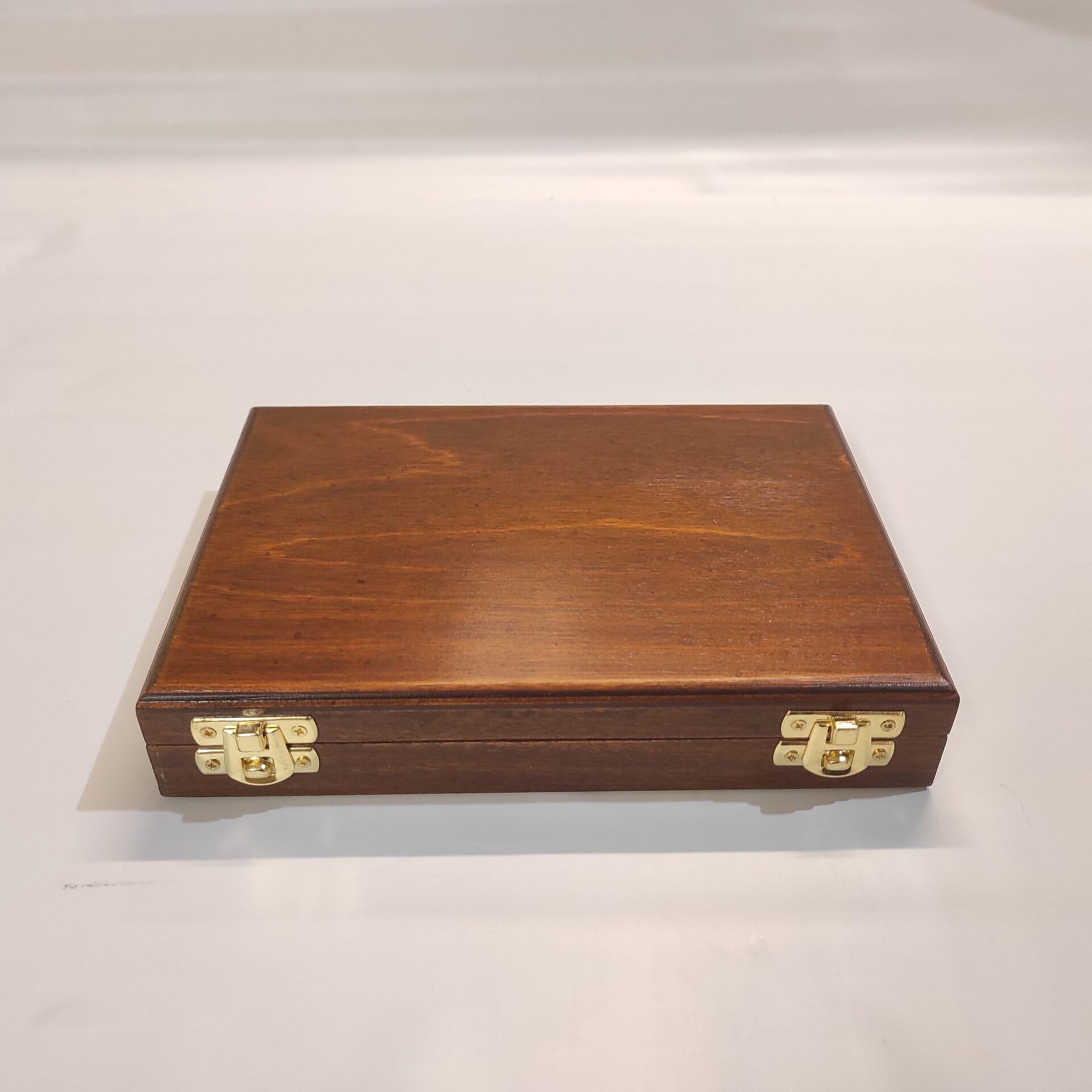 Caja para monedas de colección 6 compartimentos 50x50 mm, madera y terciopelo, numismática artesanal hecha a mano, numerada con certificado de autenticidad