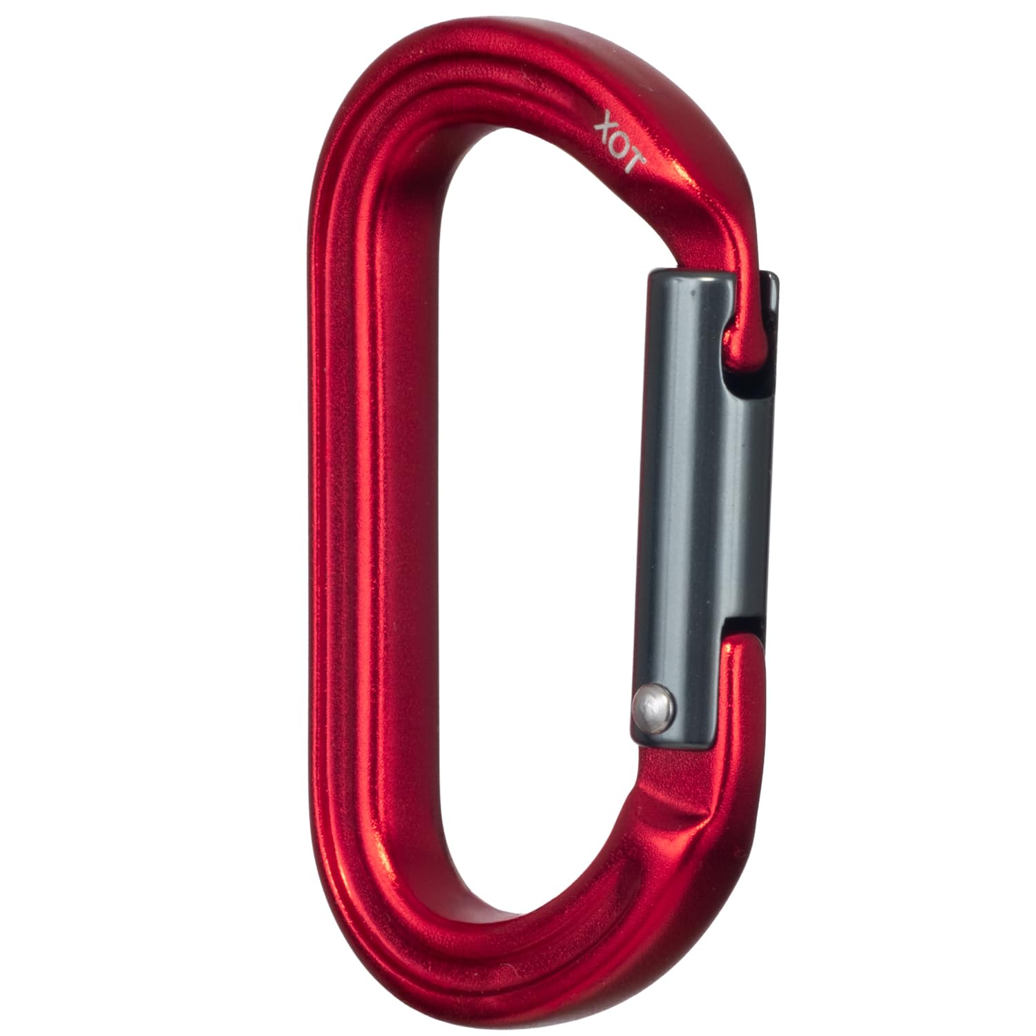 FIXE - Mosquetón Auxiliar Xot de Aluminio 7075 con Cierre Keylock - Ligero y Práctico para Equipamiento Auxiliar - Resistencia 8 kN - Color Rojo