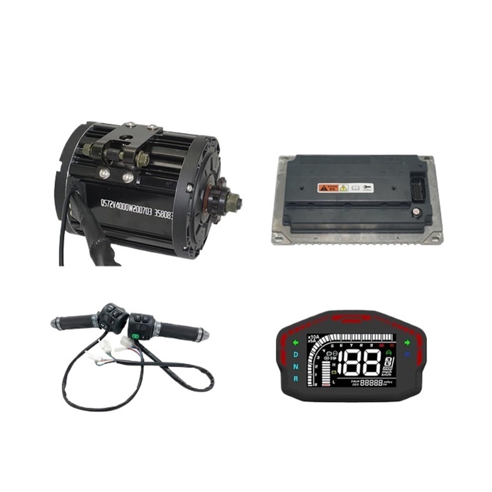 Hub Motor QS138 7500W 90H 4000W Rated Mid Drive Motor with EM150/EM200 Electric Motor(EM200-2-Adpater)