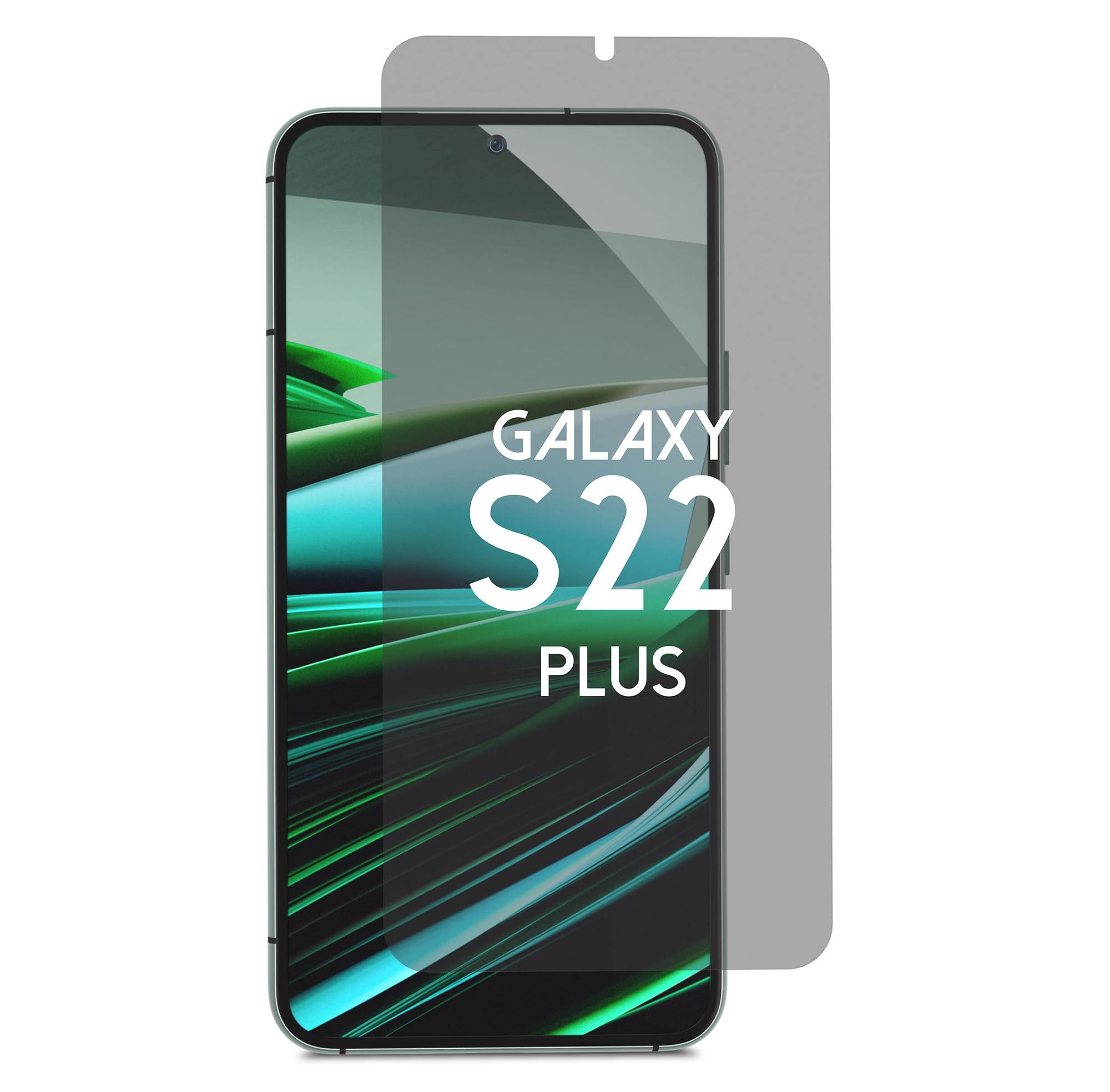 Privacy Screen Protector for Galaxy S22 Plus - Blue Light Blocking Film 6.6" with Alignment Tool Kit [1 Pack] - Support Fingerprint Unlock/Cell Phone Private Scratch Resistant Tempered Film