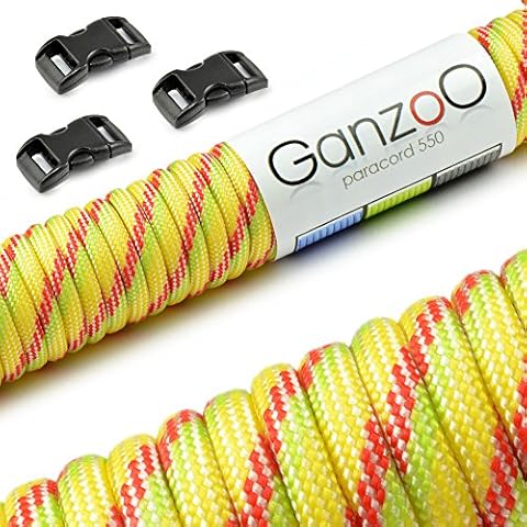 Set de Cuerda Paracord 550 con Clips de Plástico Cover