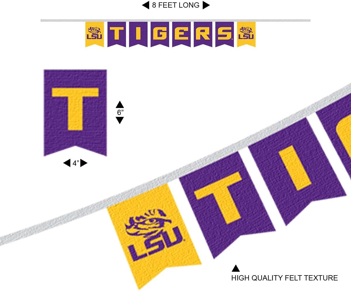 Louisiana State LSU Tigers Banner String Pennant Flags - Image 5