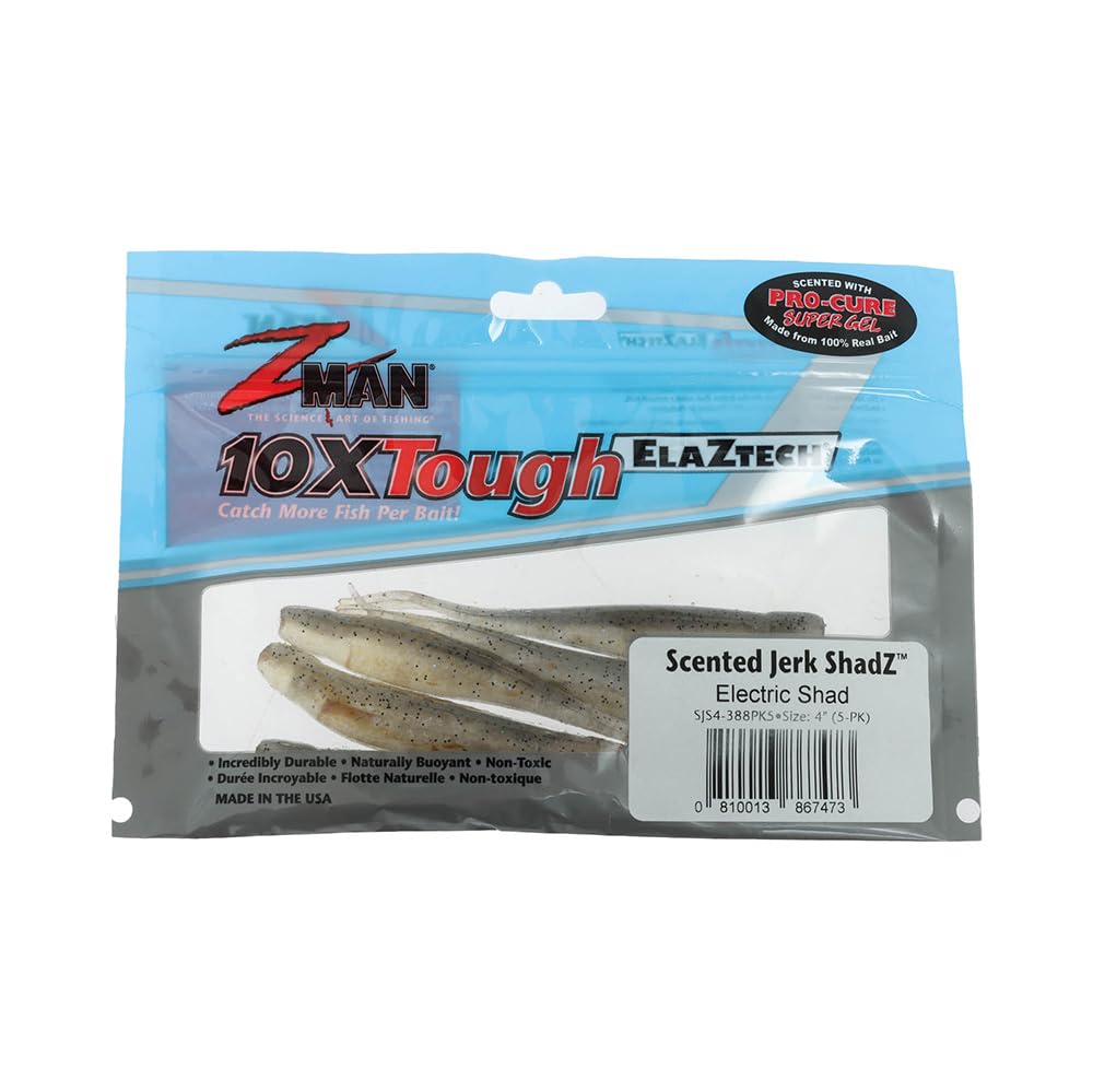 Amazon.com: Z-Man SJS4-388PK5 Scented Jerk ShadZ, 4