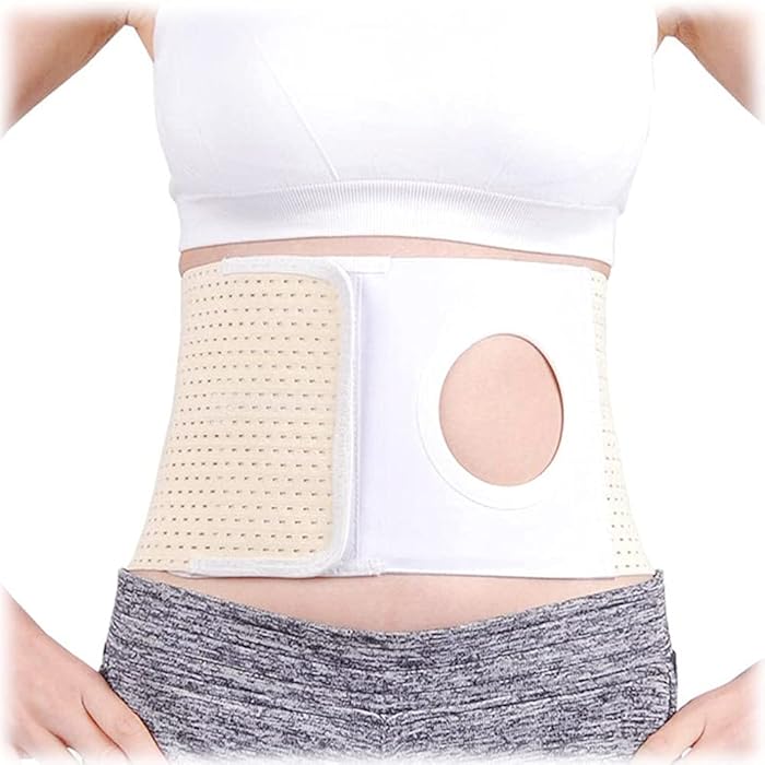 Buy XXGJK Ostomy Support Belt Elastic Hernia Band Stoma Hernia Belts