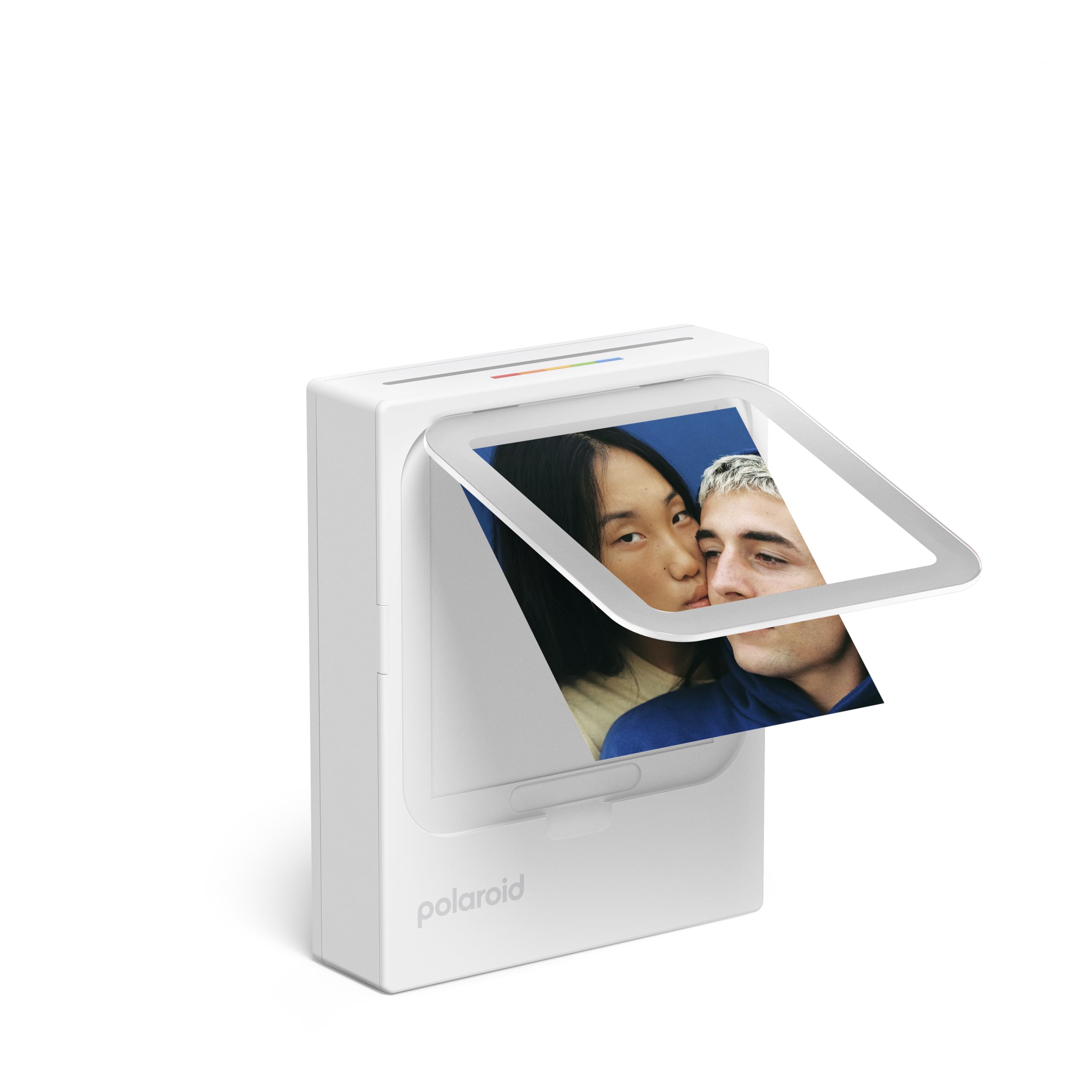 Polaroid – Zestaw Hi-Print 3x3 (7,6 cm x 7,6 cm) kieszonkowa drukarka fotograficzna Bluetooth, biała + 60 arkuszy