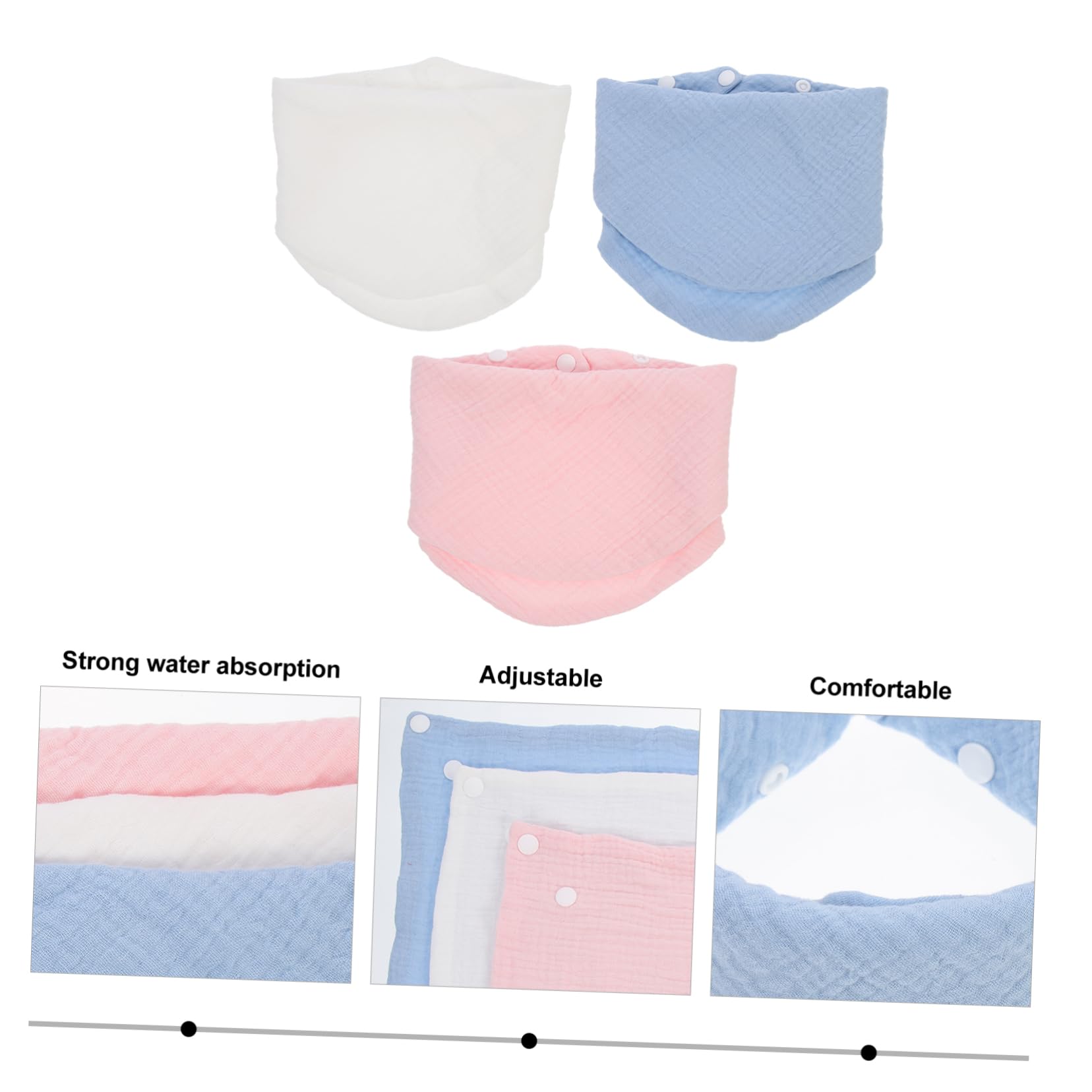Abaodam 9pezzi Bavaglini Assorbenti Per Bavaglini Bandana Per Drool Design Protezione Per Abbigliamento Casa
