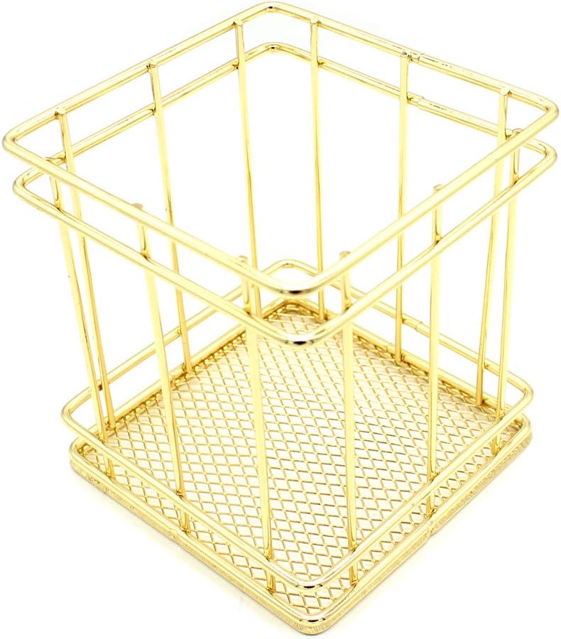 Hillento Pencil Holder, Metal Pen Pencil Holder, Rose Gold