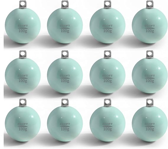 ECOFT Lead Free Fishing Sinkers and Weights Coated Egg