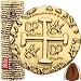 Metal Pirate Coins - 35 Large Gold Treasure Coin Set, Metal Replica Spanish Doubloons for Board Games, Tokens, Toys, Cosplay - Realistic Money Imitation, Pirate Treasure Chest - Diameter: 1.18"