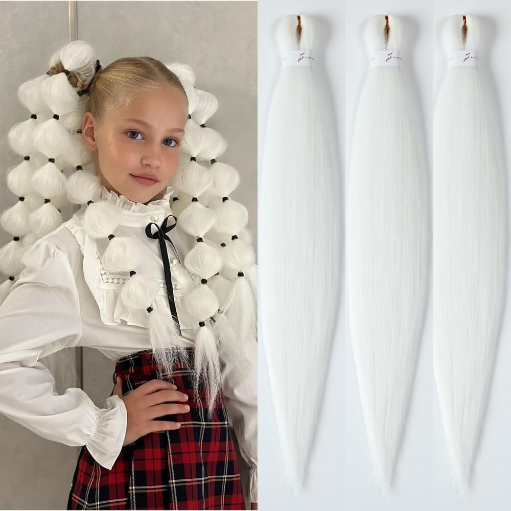 YDDM Capelli Per Treccine Africane Rosa Extension Treccine Texture Yaki Easy Install per Principianti 20 Pollici 3 Pezzi Capelli Leggeri e Naturali per Box Braids, Twist e Crochet — view 36