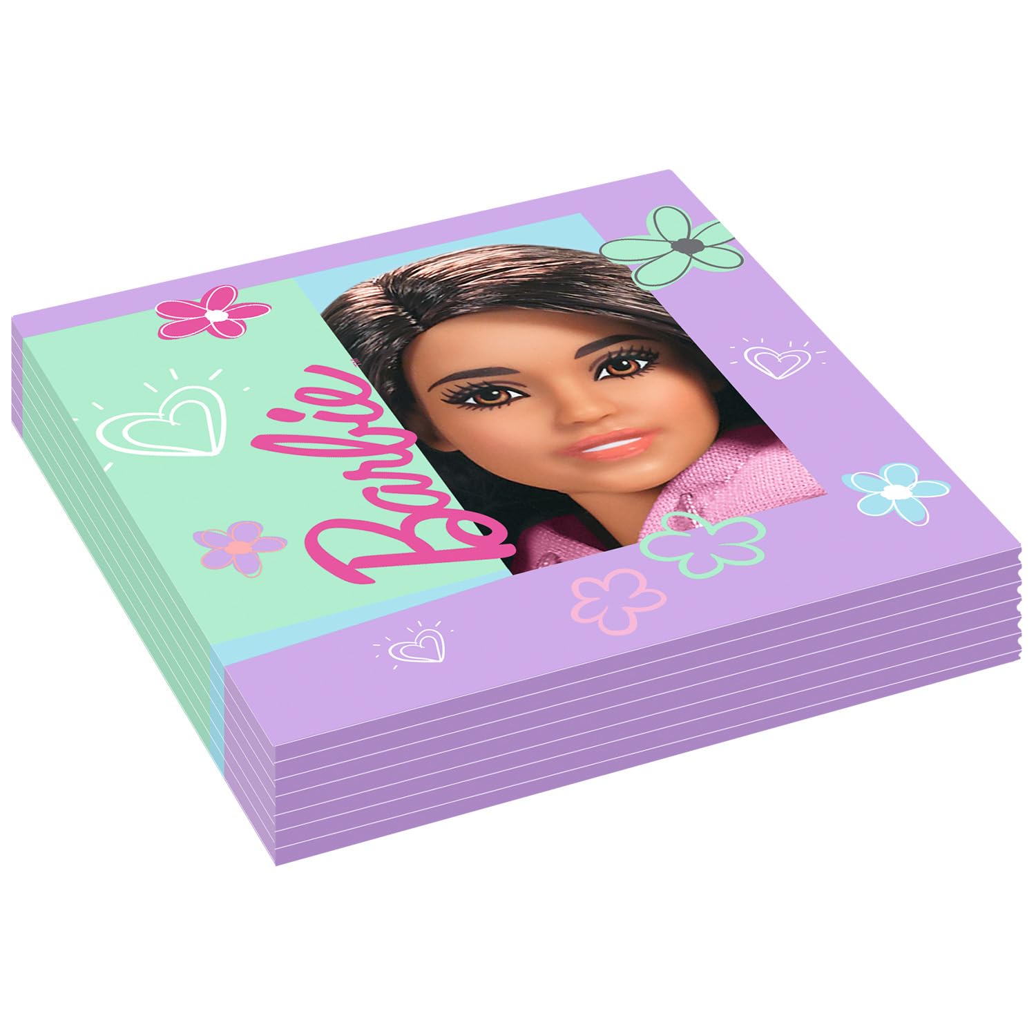 Amscan 9915483 - Barbie Sweet Life Kids Birthday Party Luncheon Napkins - 8 Pack — image 1