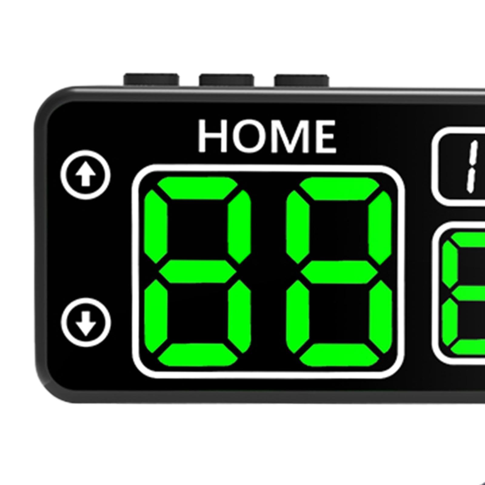 Elektronische Anzeigetafel Tragbares Digitales Punktetafel LED Tischanzeige Scoreboard Sportzählgerät Multifunktional für Tischtennis Basketball Volle