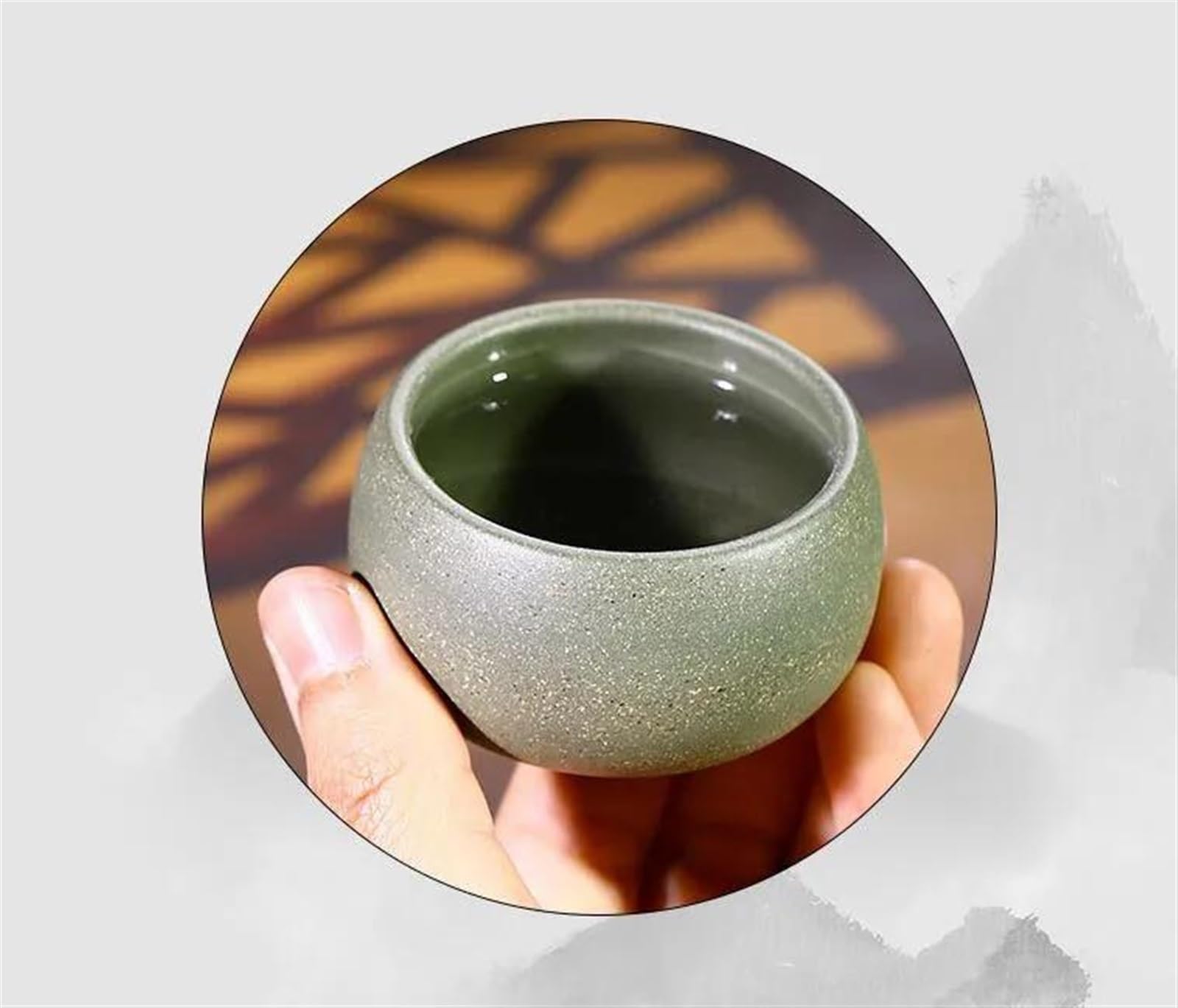 Teteras Tazón Té Hecho A Mano Taza Té Maestra Accesorios Juego Té Personalizados Taza Té Arcilla Púrpura Yixing Barro Verde Mineral Crudo 2 Unids/set Juego De Tetera Y Taza De Navidad