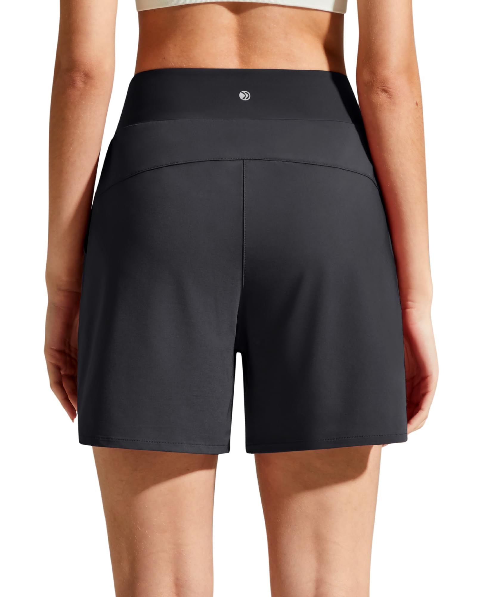 G4Free Sport-Shorts für Damen, hohe Taille, leicht, lässig, Lauf-Shorts, Innenfutter mit Taschen