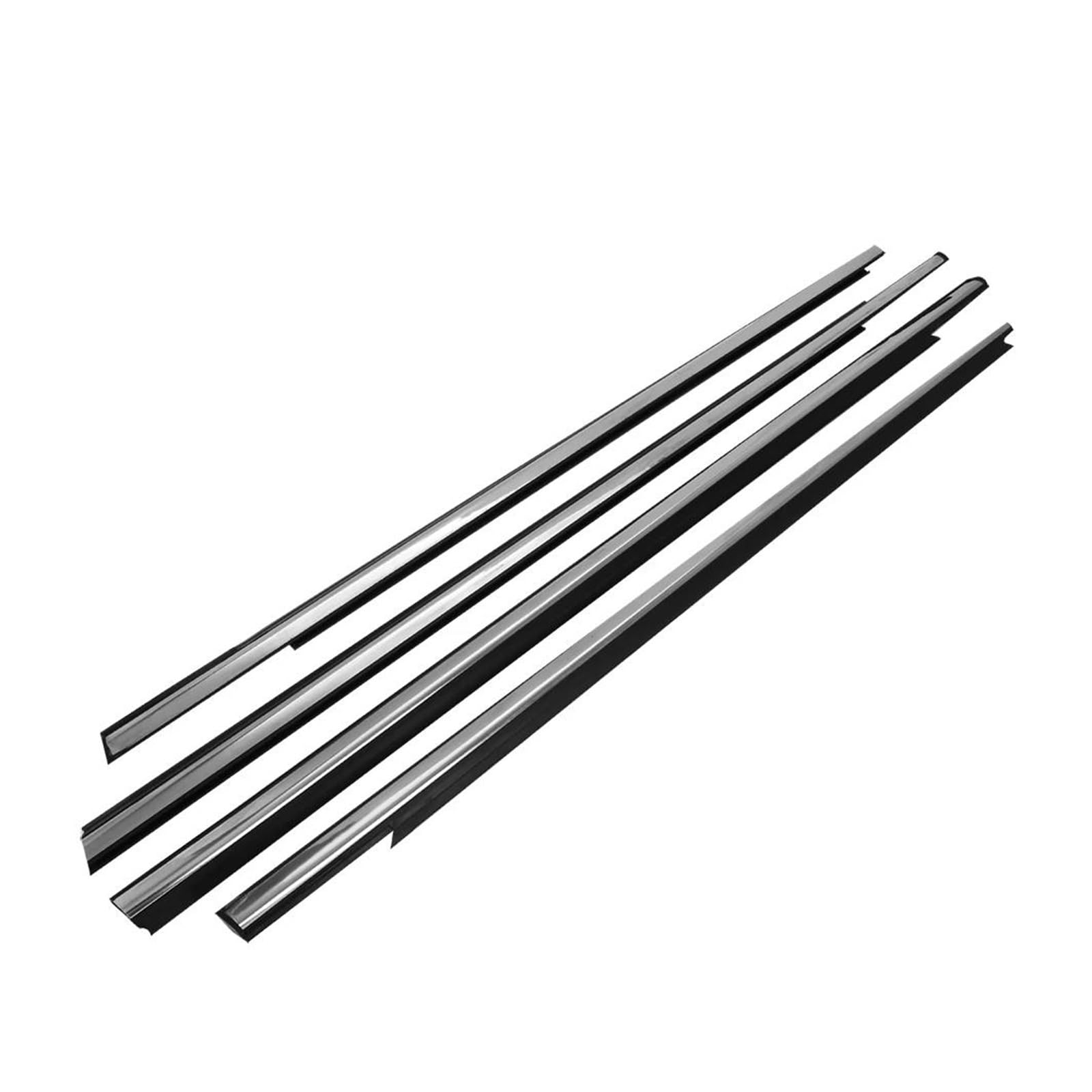 Burlete para Ventana de Coche Citroen Elysee 2014-2016 - Tiras Sellado para Puertas, Goma Impermeable, Protección contra El Ruido - Cromo