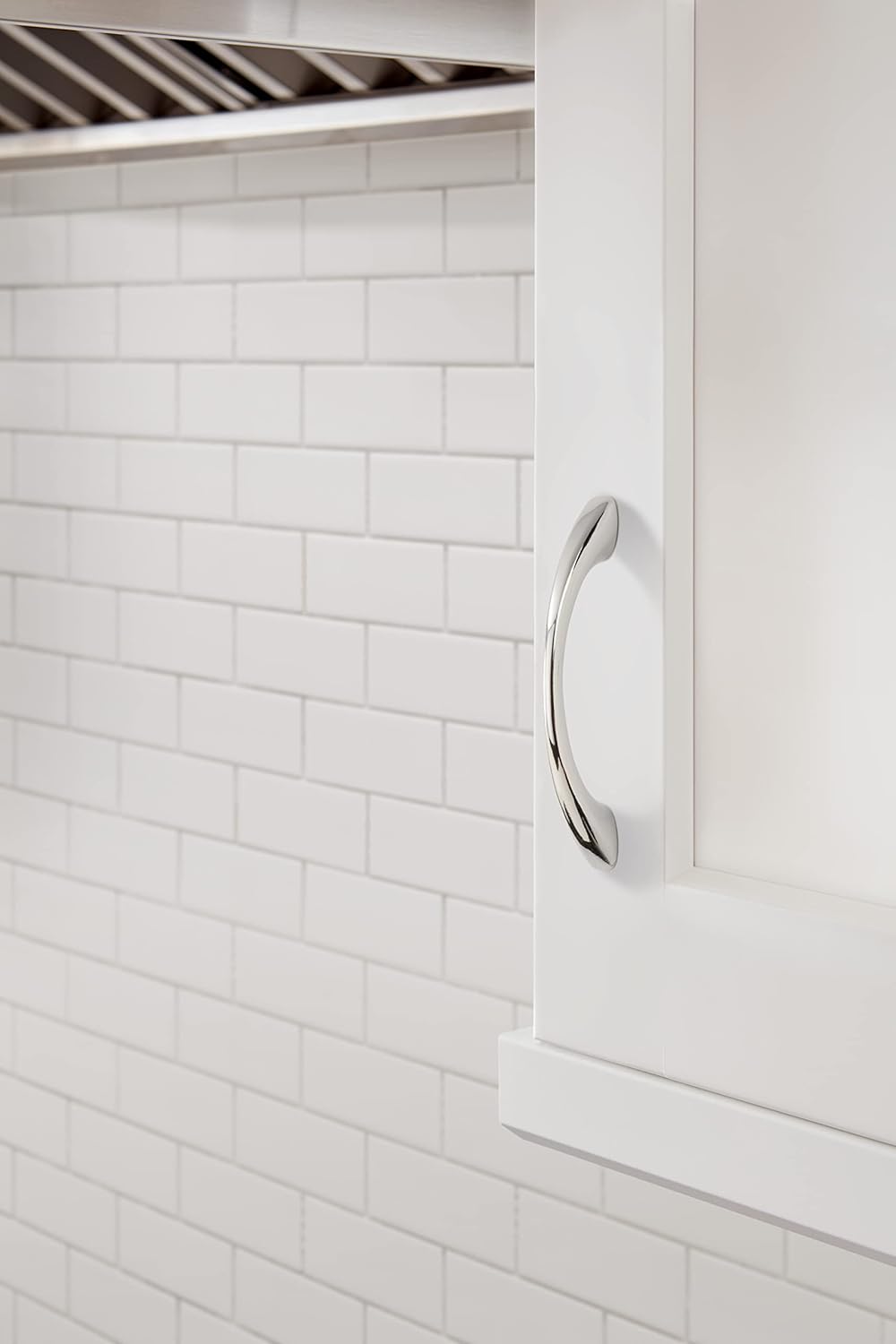 Amerock | Cabinet Pull | Polished Chrome | 3-3/4 inch (96 mm) Center to Center | Vaile | 10 Pack | Drawer Pull | Drawer Handle | Cabinet Hardware