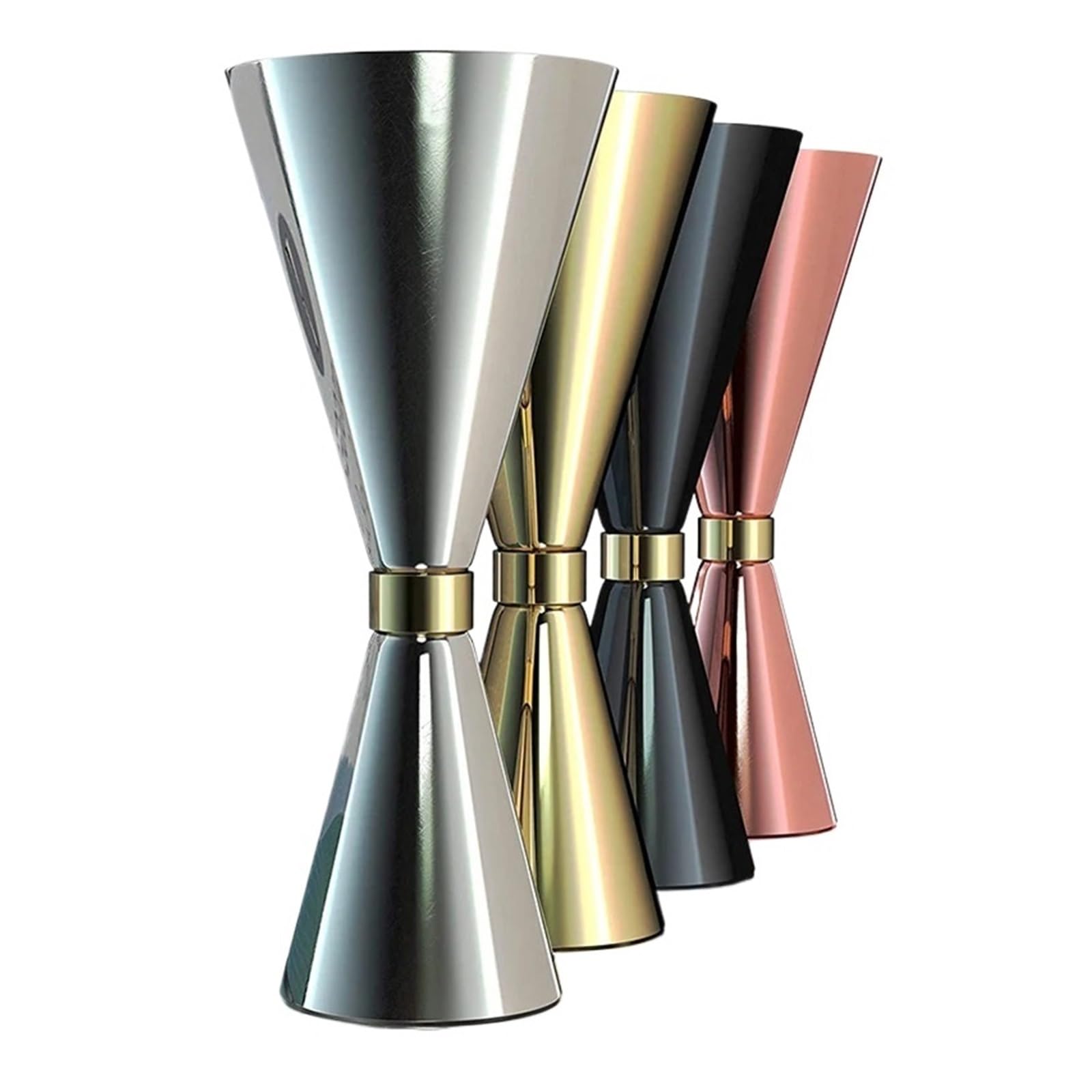 Jigger à Cocktail, mesures, outils de Bar, accessoires(Silver 25 50ml)