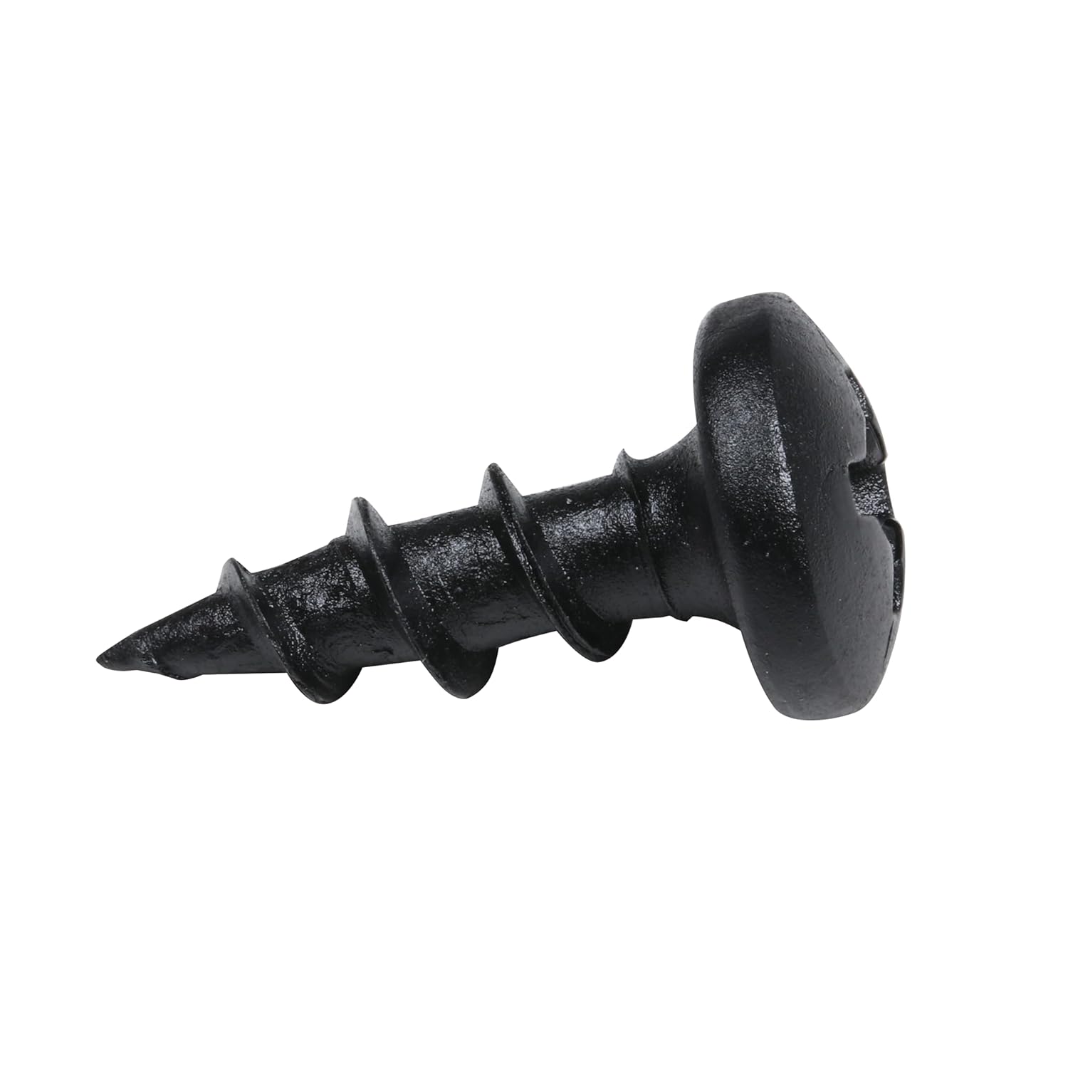 500 Pack Rok Hardware #8 x 1/2" (12.7mm) Deep Coarse Thread Phillips Pan Head Black Phosphate Wood Screws, Excellent in Particle Board, MDF, Plastic Composites, ROKS8X12PPCBP