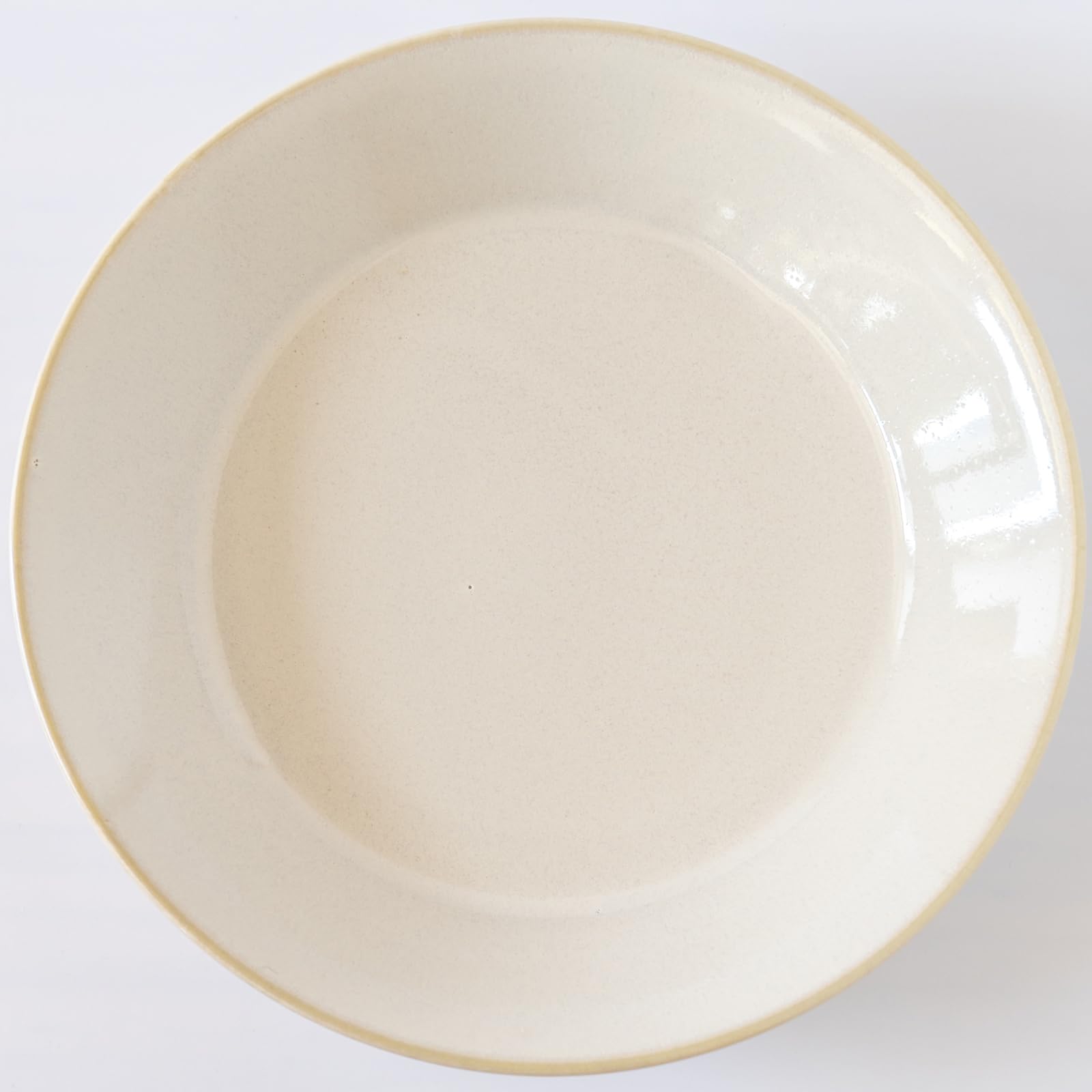 Aito Seisakusho 517323 Natural Color Curry Plate, Pasta Plate, Approx. 8.3 inches (21 cm), Vanilla, White, Mino Ware, Dishwasher and Microwave Safe, Made in Japan