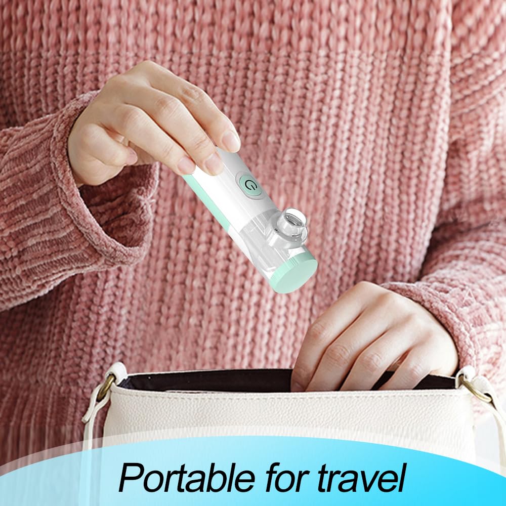 Nebulisateur Inhalateur Pour Enfants, Nebulisateur Portable Rechargeable pour Adultes et Enfants, Inhalateur Silencieux pour Enfants avec 2 Masques et Embout Buccal, pour Usage Domestique et en Voyage