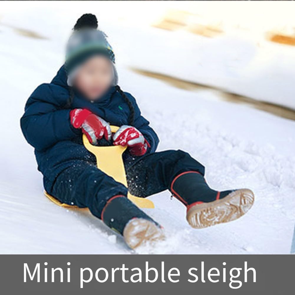 Luge à ski pliable, compacte et portable, parfaite pour s'amuser en hiver, traîneau pliable pour skis d'hiver bancs de ski