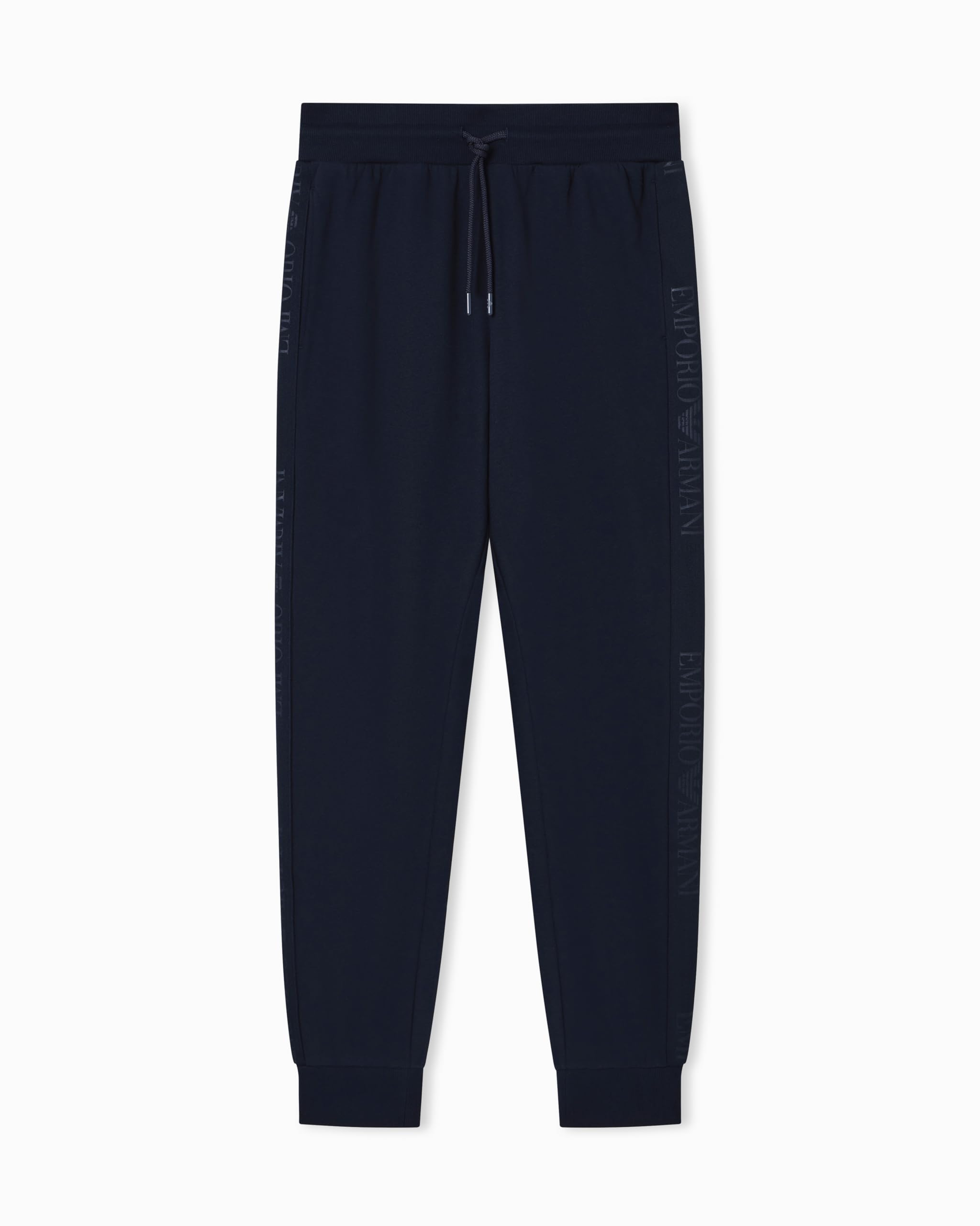 Man's Basic Terry Pants with Cuffs Blue M