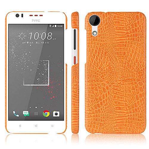 Generic Compatible with HTC Desire 825 Phone Cover,2 in 1 (PC+Leather) Protective Phone Case Yellow