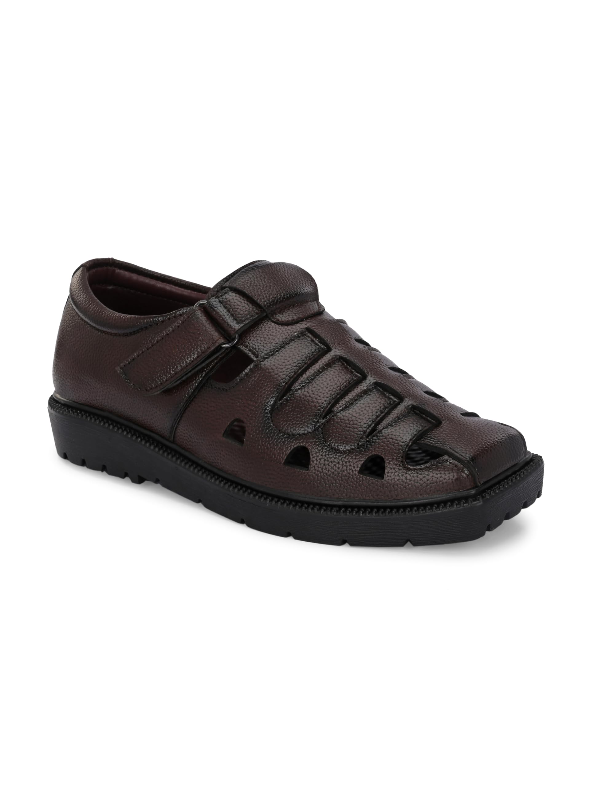 BCK10250 Mens Comfortable & Stylish BROWN Synthetic Leather Roman Sandal-image-21