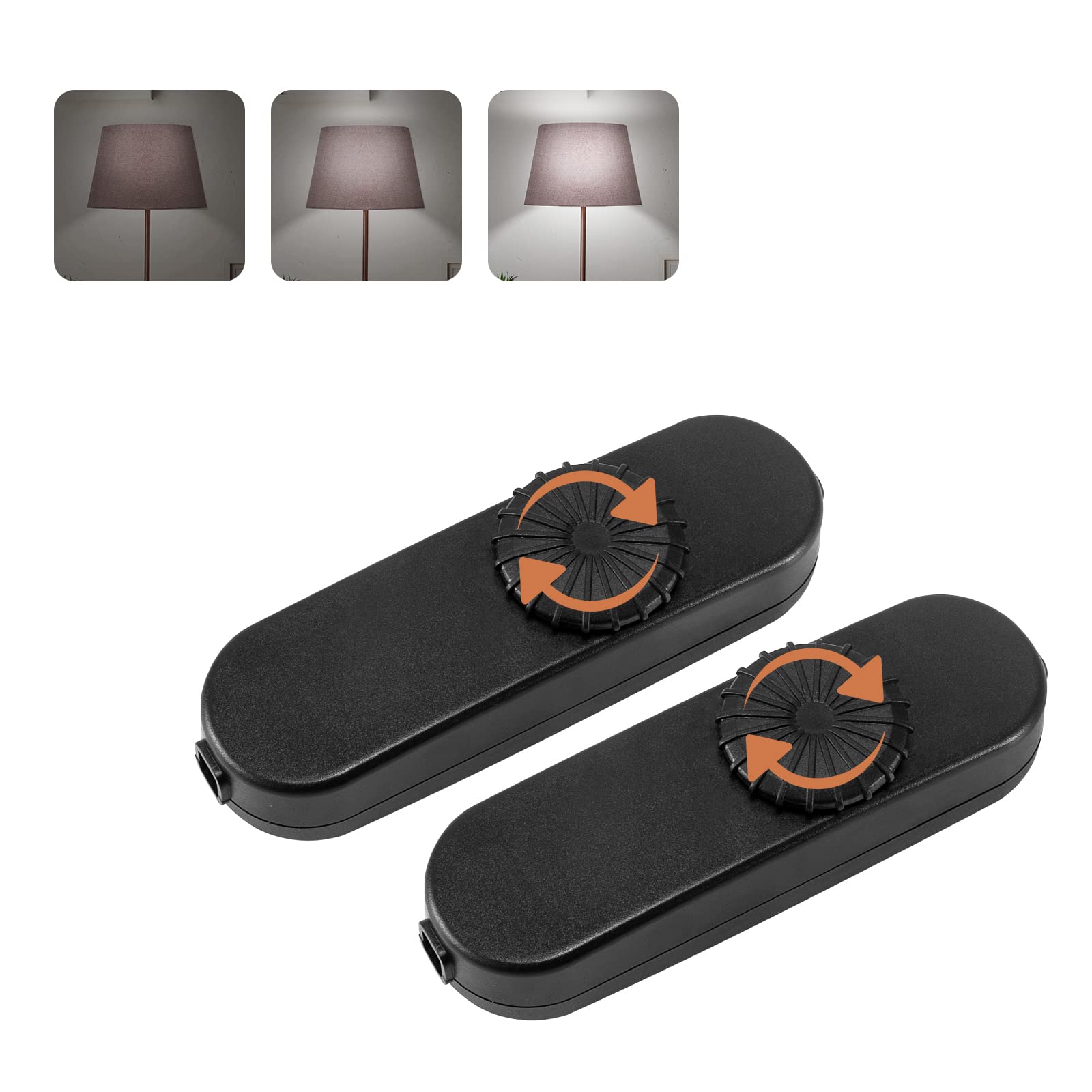 Buy Inline Dimmer Switch 2 Pcs, Dimmable Rotary Switch with 0100