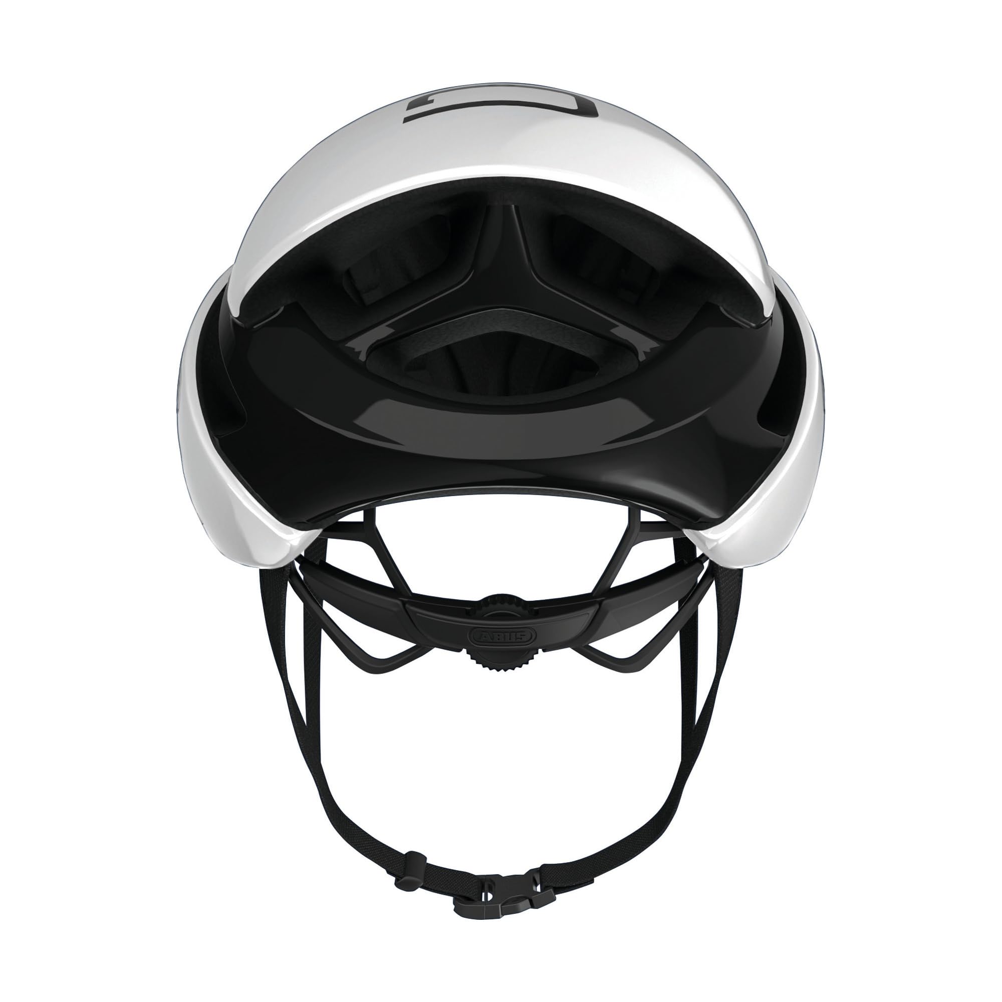 ABUS Unisex Fahrradhelm, Weiß (Polar White), L (59-62 cm) & Unisex – Erwachsene Helmtasche Helm Zubehör, Velvet Black, Universal