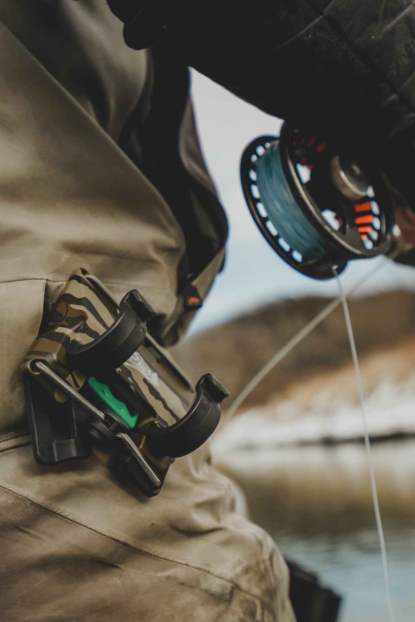 Fishing Rods O'Pros Belt Clip Rod Holder 360° Rotating For Fly