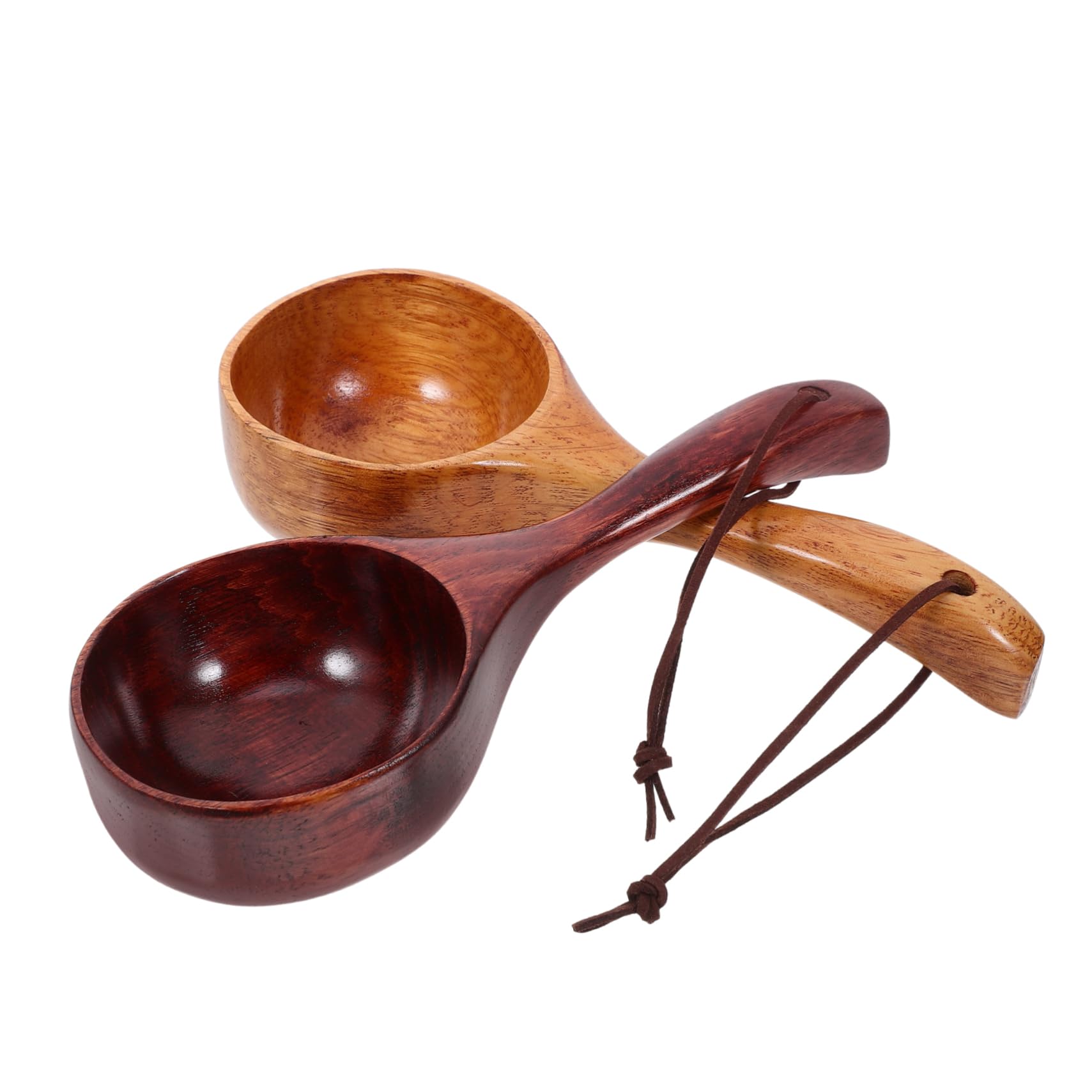 Alipis Lot De 4 Louches À Soupe En Bois Pour Riz Portables Et Robustes Pour 2 Pièces X 4