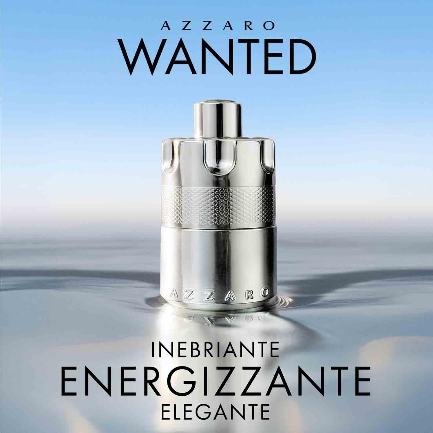 Azzaro Wanted Eau de Parfum Uomo, Profumo Uomo Intenso ed Energico, Fragranza Maschile dalle Note Aromatiche e Legnose, Con Bacche di Ginepro, Salvia e Vetiver, A Lunga Durata