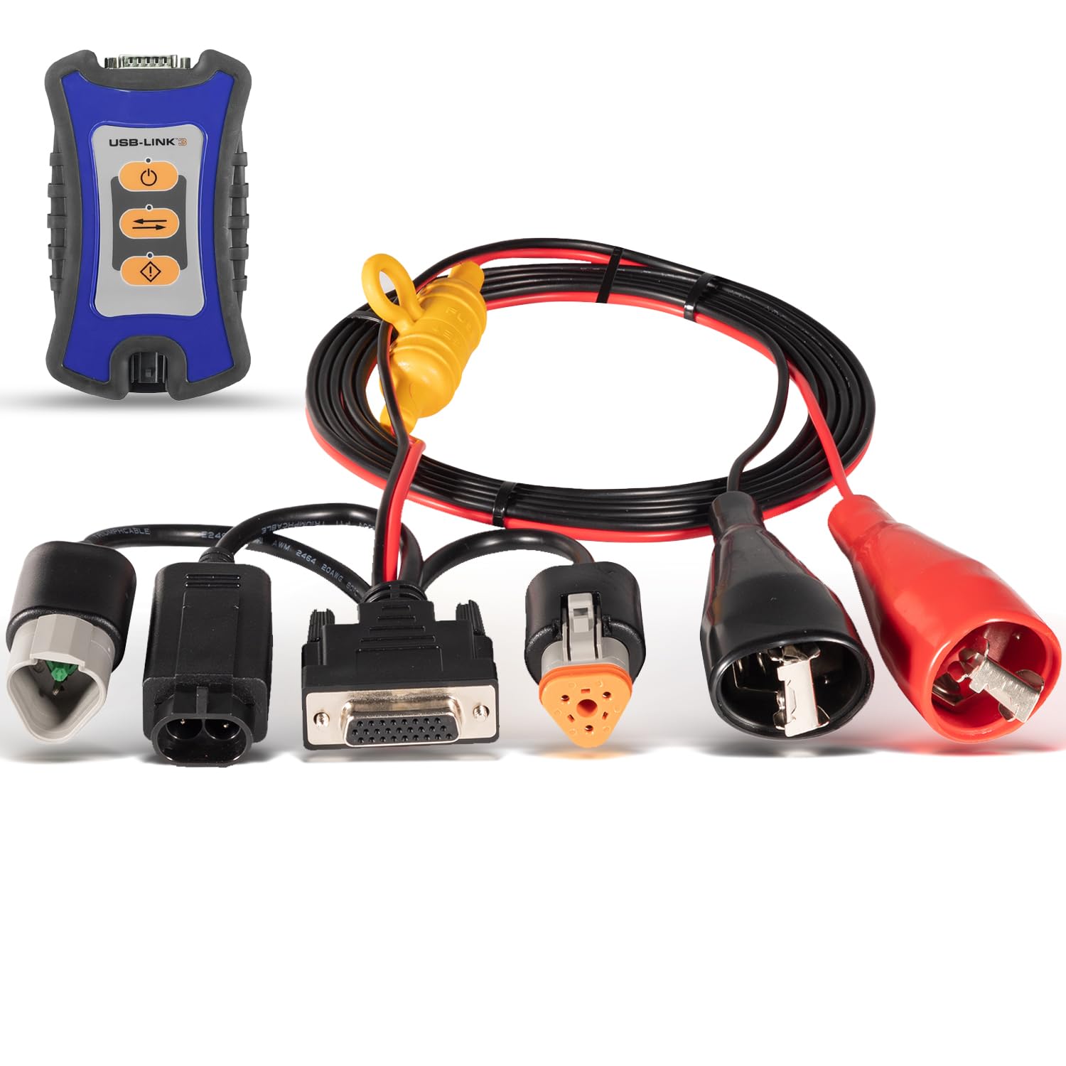 493033 - Cable adaptador de diagnóstico de 3 pines de repuesto para Nexiq USB Link 2 y 3, se adapta a motores Cummins con conector de 2 pines o 3 pines