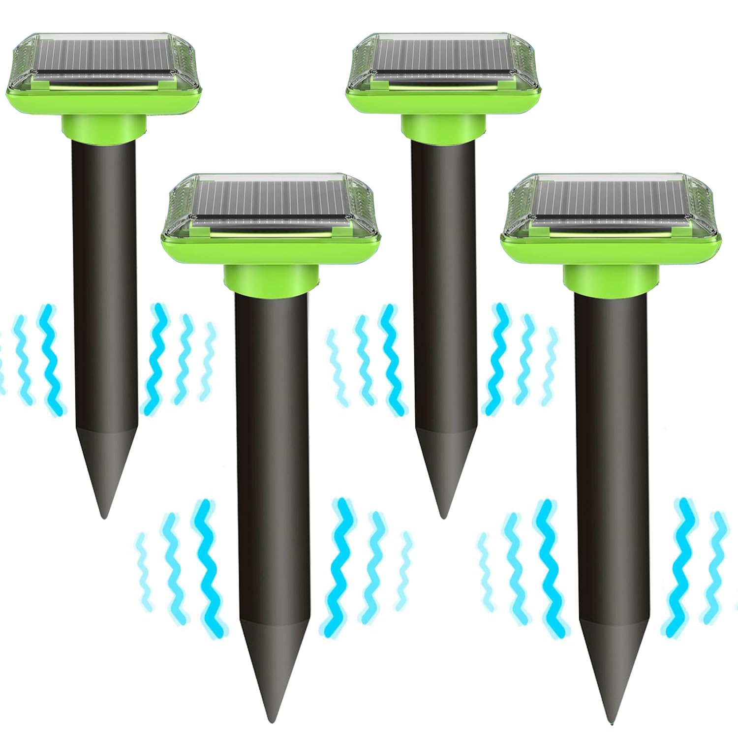 lot de 4 répulsifs solaires anti-taupes