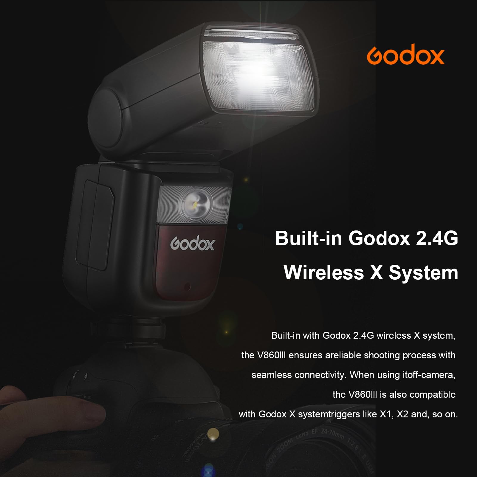 Amazon.com : Godox Camera Flash Speedlight V860III-C for Canon