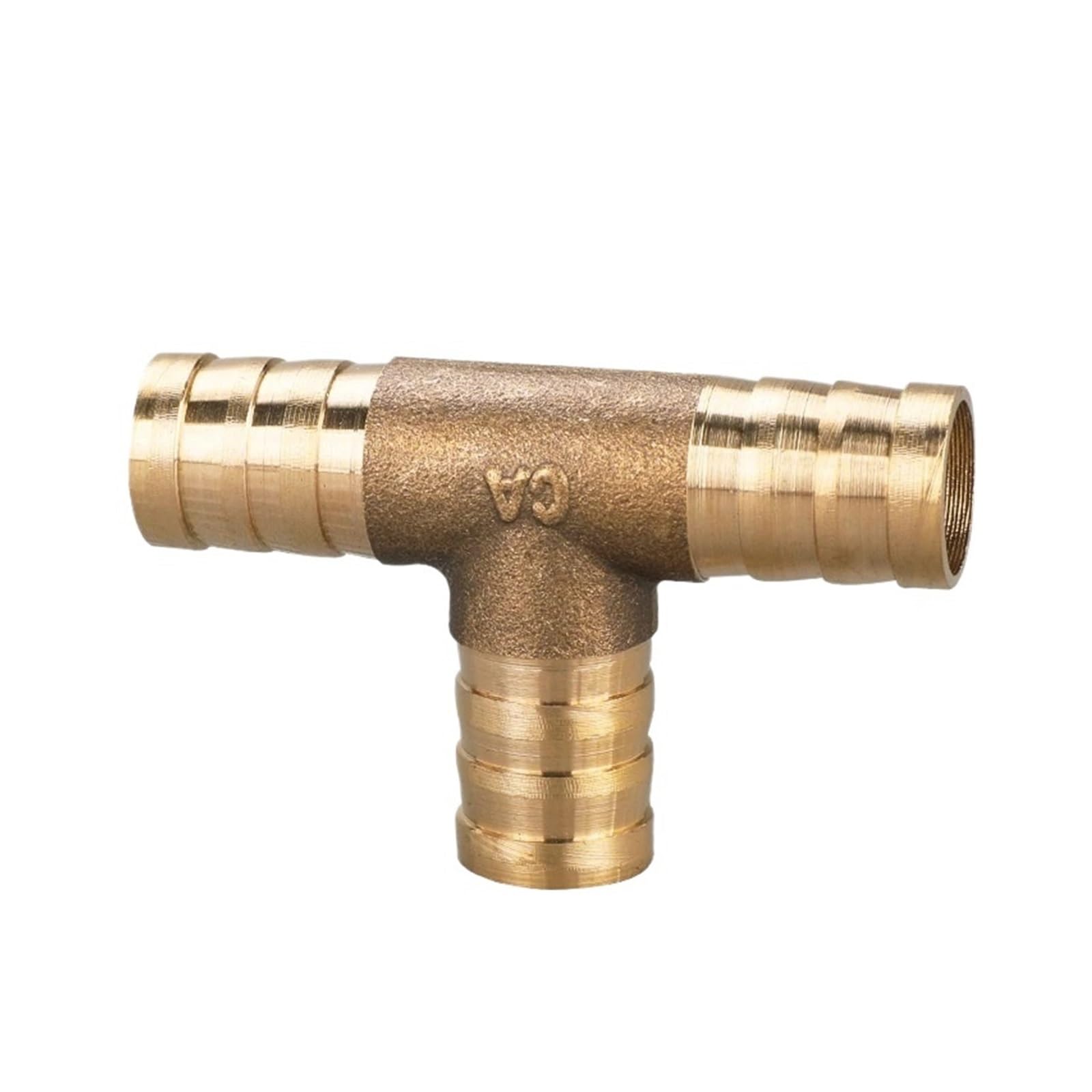 Yangc T-3-Way 10Pcs Pagoda Water Tube Fittings Brass Barb Pipe Fitting 2 3 4 Way(,19Mm (10Pcs))