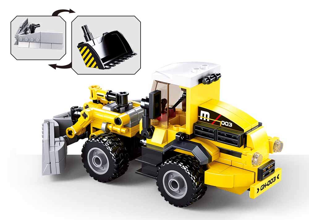 Sluban Town-forklift 2 into1 200 Pieces, Mehrfarbig - Image 2