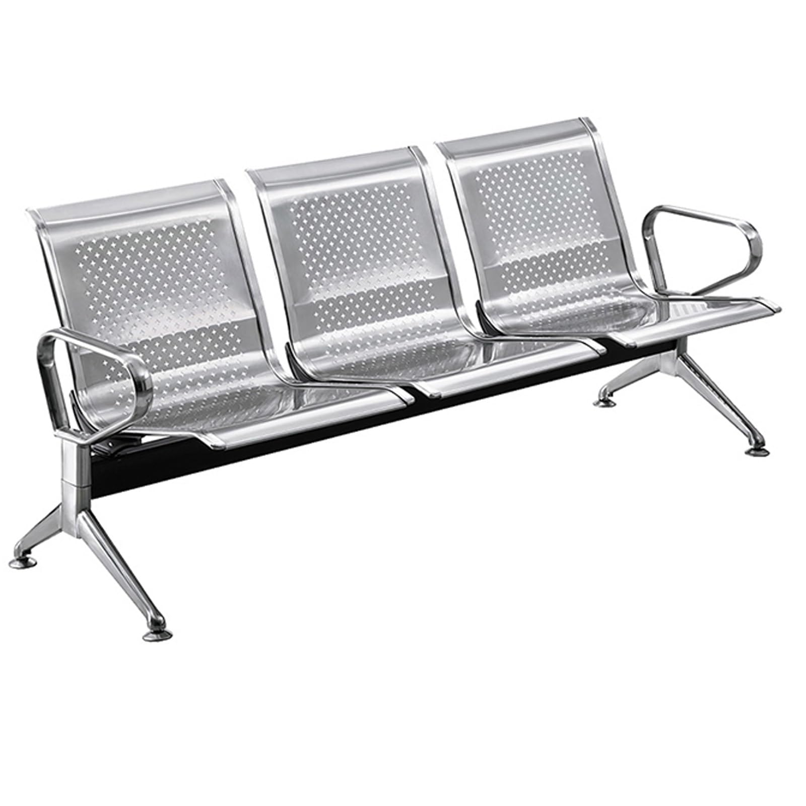 AYCDL Airport Reception Bench with Armrests Waiting Room Chairs Conference Seating for Entry Halls Office Business Bank Use
