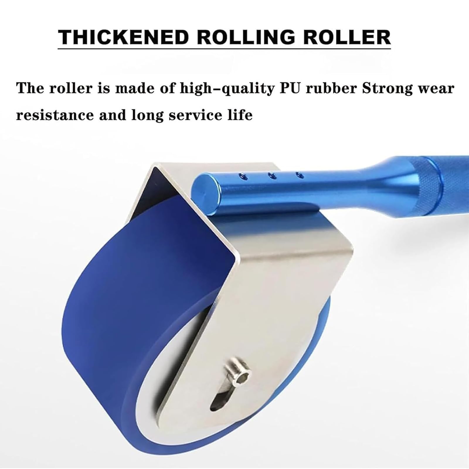 Strumento di prova adesivo standard,Tester manuale di adesione del nastro del rullo,Spessore della gomma 6mm,Larghezza 45mm,Rullo rivestito in gomma/design di riduzione della trascinamento/viti